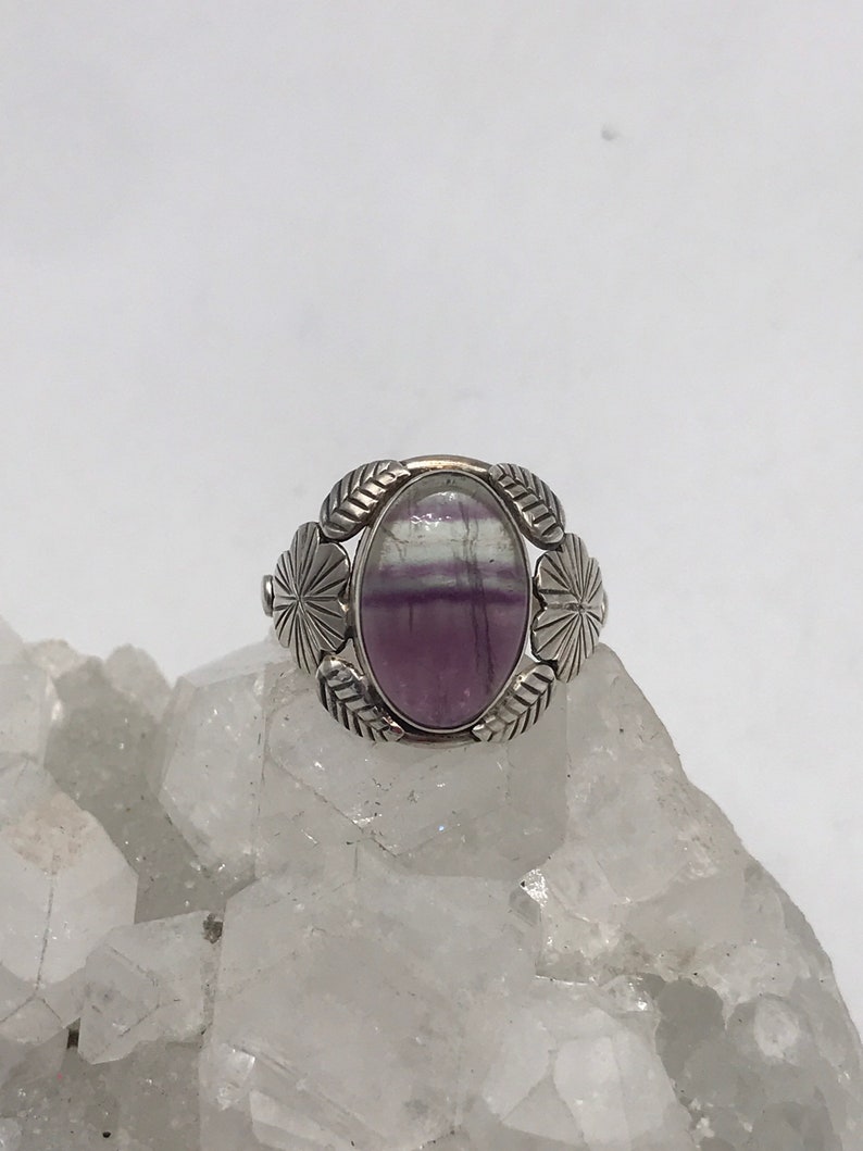 Abstract Fluorite Ring Size 8 1/2 image 7