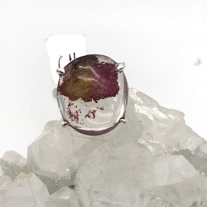 Lodolite Garden Quartz Ring Size 6 1/2