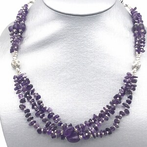 Amethyst Beaded Necklace