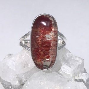 Lodolite Garden Quartz Ring Size 11