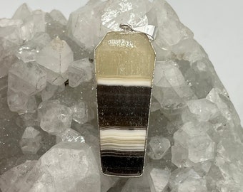 Amazing Zebra Calcite Pendant