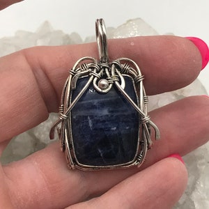 CLEARANCE Wire Wrapped Sodalite Pendant
