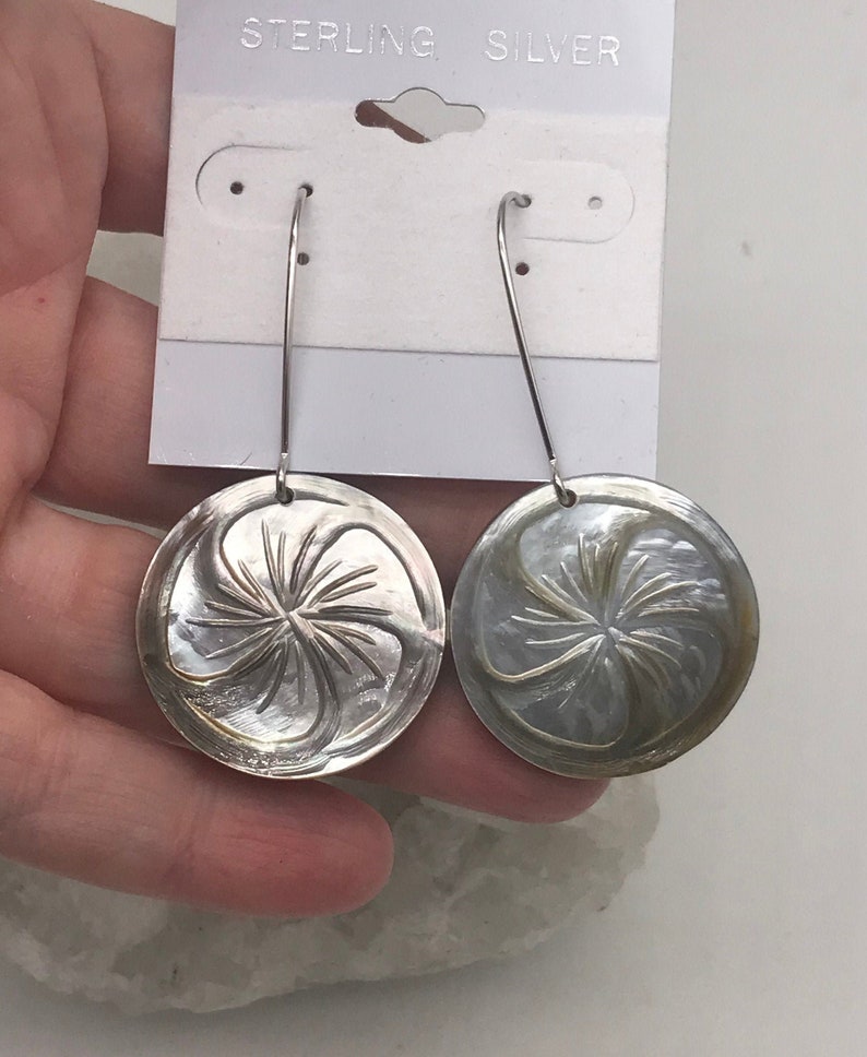 Mother of Pearl Shell Earrings