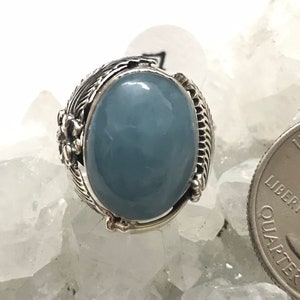 Gorgeous Aquamarine Ring Size 7