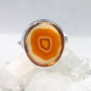 Orange  Agate Size 9 1/2