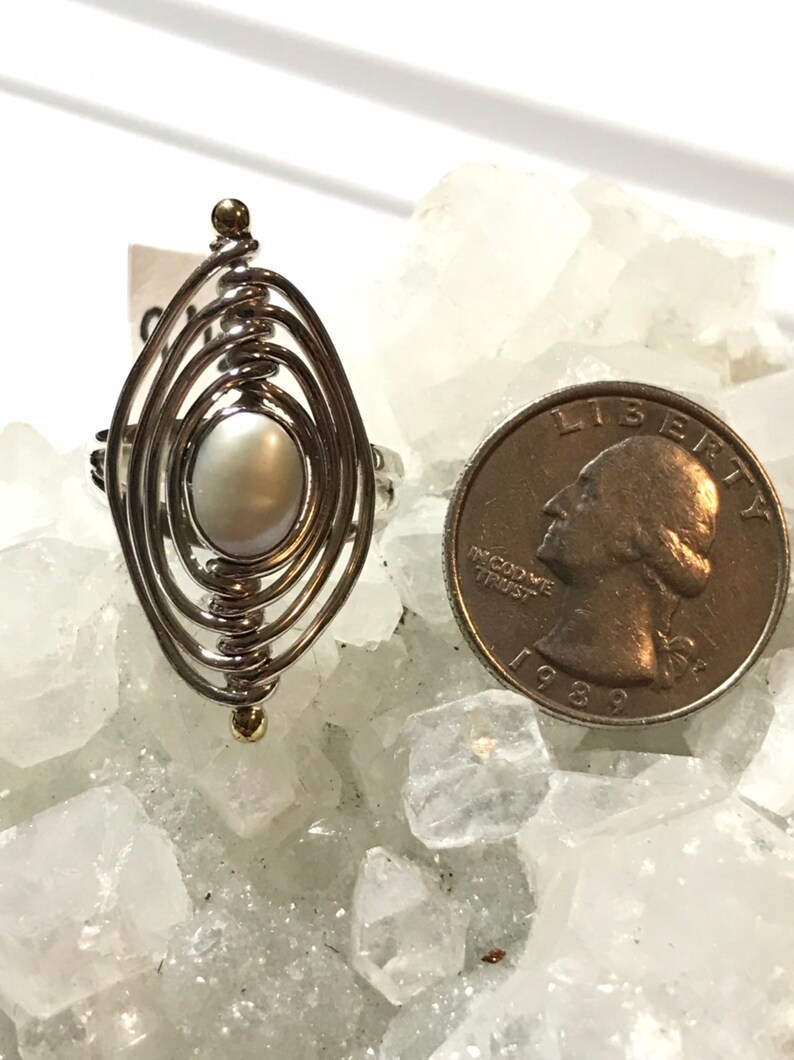 Pearl Ring Size 9 12