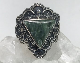 Seraphinite Ring, Size 10