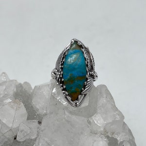 Genuine Peruvian Opal  Ring, Size 8