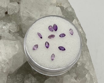 Marquise Amethyst Gemstones Set of 10