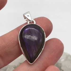 Purple Labradorite Pendant
