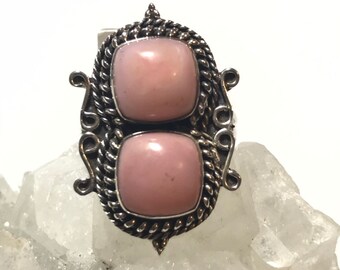 Pink Opal Ring, Size 9 1/2