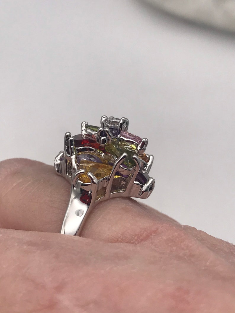 CZ Crystal Ring Size 8 12