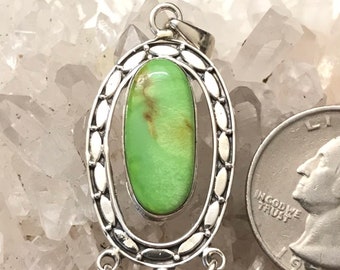 Ciondolo in gaspeite e peridoto