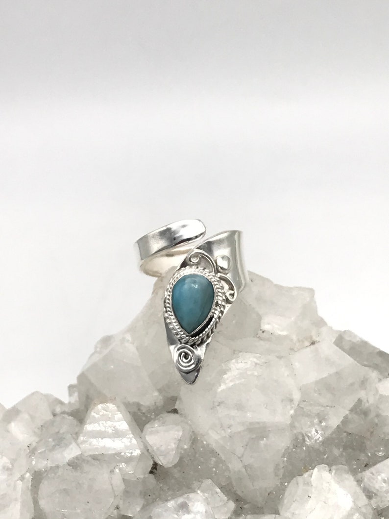 Larimar Ring Size 5 12-Adjustable