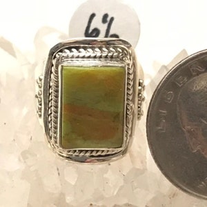 Australian Gaspeite  Ring Size 6 1/2