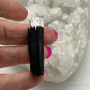 CLEARANCE Natural Black Tourmaline Pendant