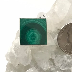 Malachite Ring Size 7 1/2
