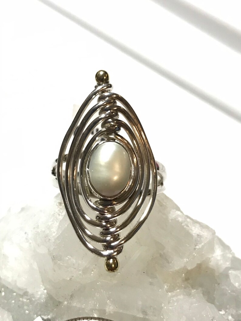 Pearl Ring Size 9 12