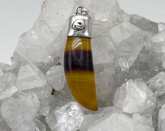 Pendentif agate du Botswana