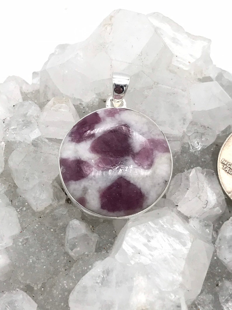 Amazing shops Rough Pink Tourmaline Pendant