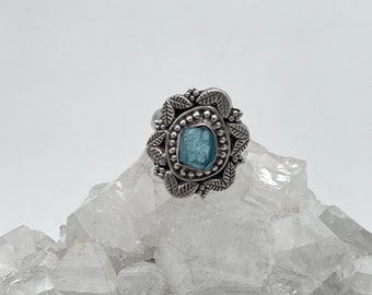 Rough Apatite Ring Size 5 1/2