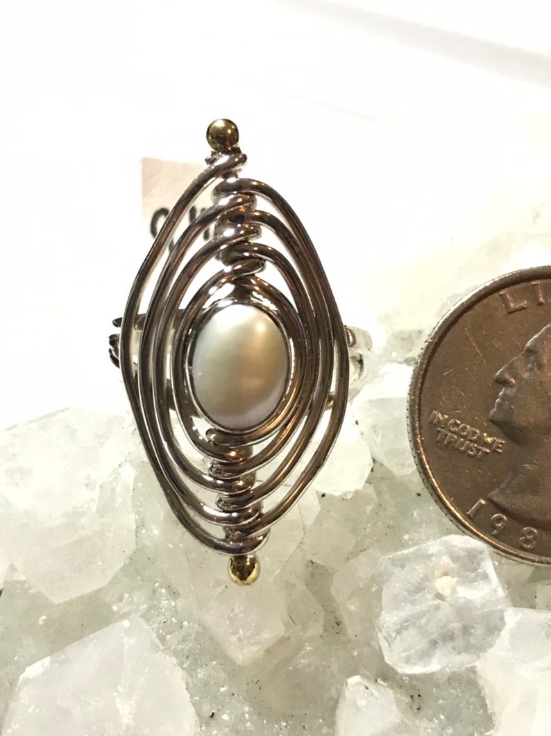 Pearl Ring Size 9 12