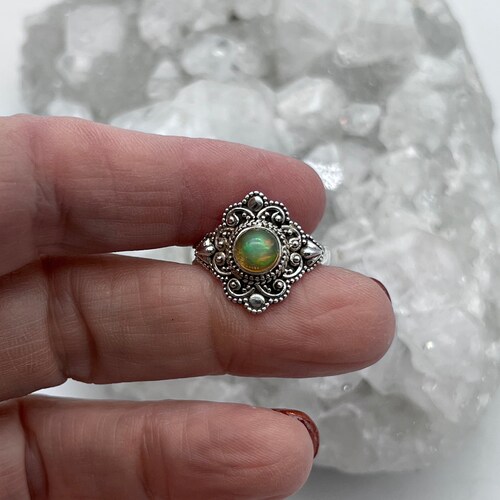 Ethiopian Opal hotsell Ring, Size 9