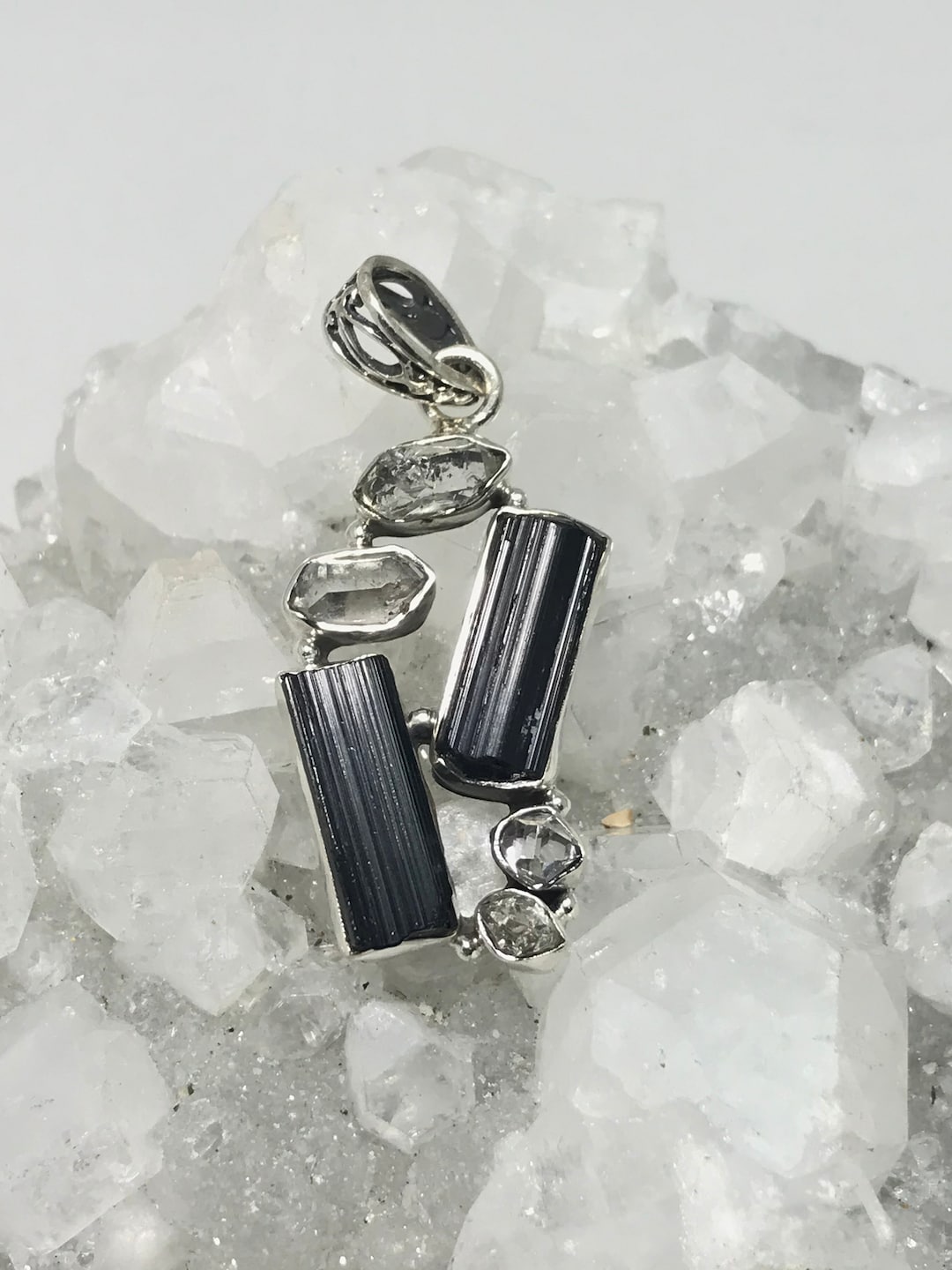 Ciondolo In Tormalina Grezza Grande - Ciondoli Tormalina - Gioielli - Foto 6