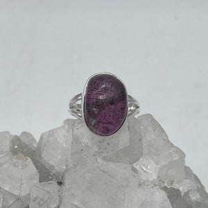 Lodolite Garden Quartz Ring, Size 7 1/2