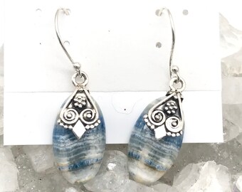 Blue Scheelite Earrings