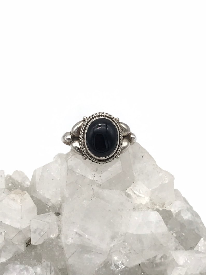 Black Onyx Ring Size 7 12