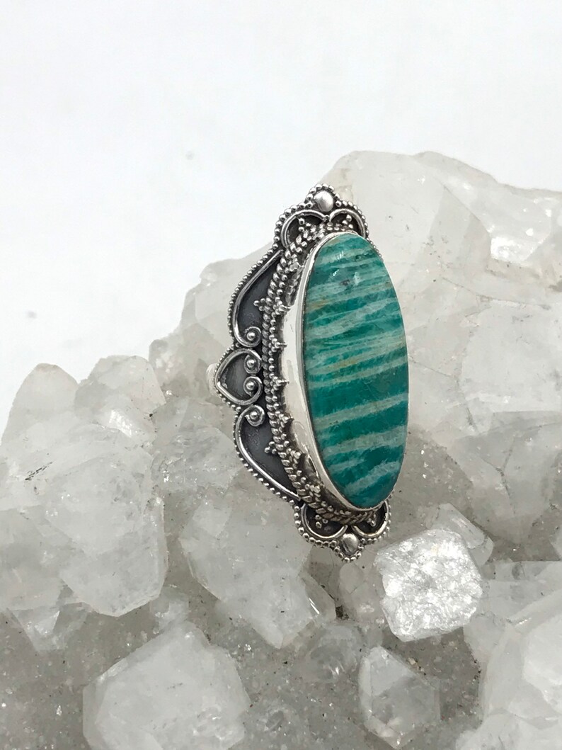 Russian Amazonite Ring Size 6