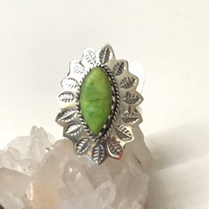 Australian Gaspeite  Ring Size 8