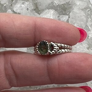 CLEARANCE Rough Green Apatite Ring, Size 8