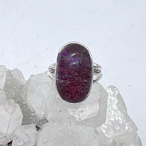 Lodolite Garden Quartz Ring, Size 6 1/2
