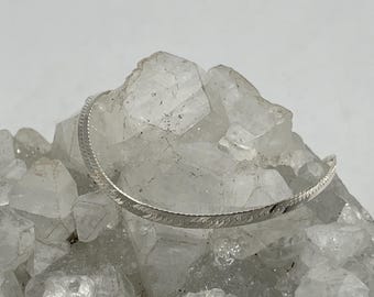 Sterling Silver Herringbone Bracelet-Size 7