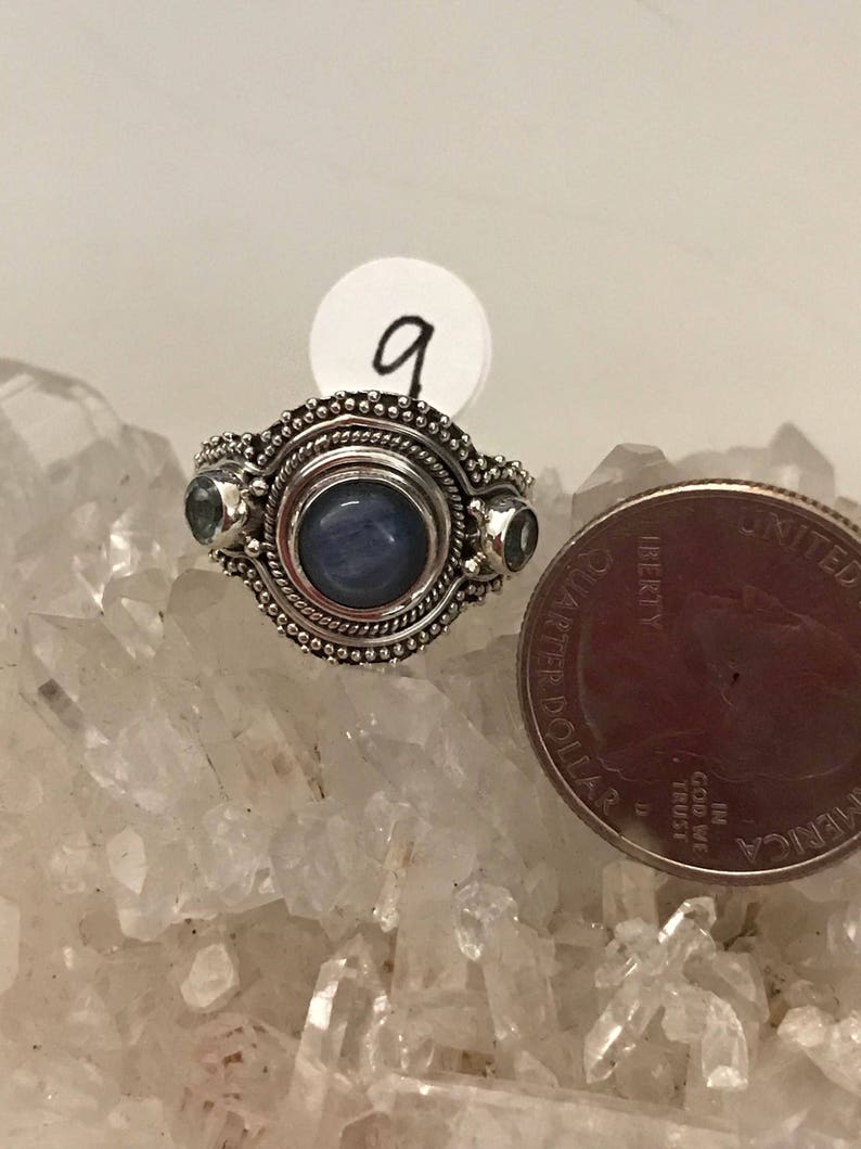 Kyanite and Blue Topaz Ring Size 9