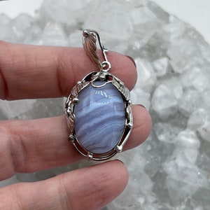 Beautiful Blue Lace Agate Pendant
