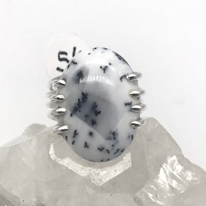 Dendritic Opal Ring Size 5 1/2