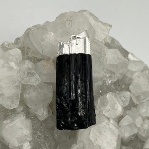 CLEARANCE Natural Black Tourmaline Pendant