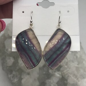 Pendientes de fluorita