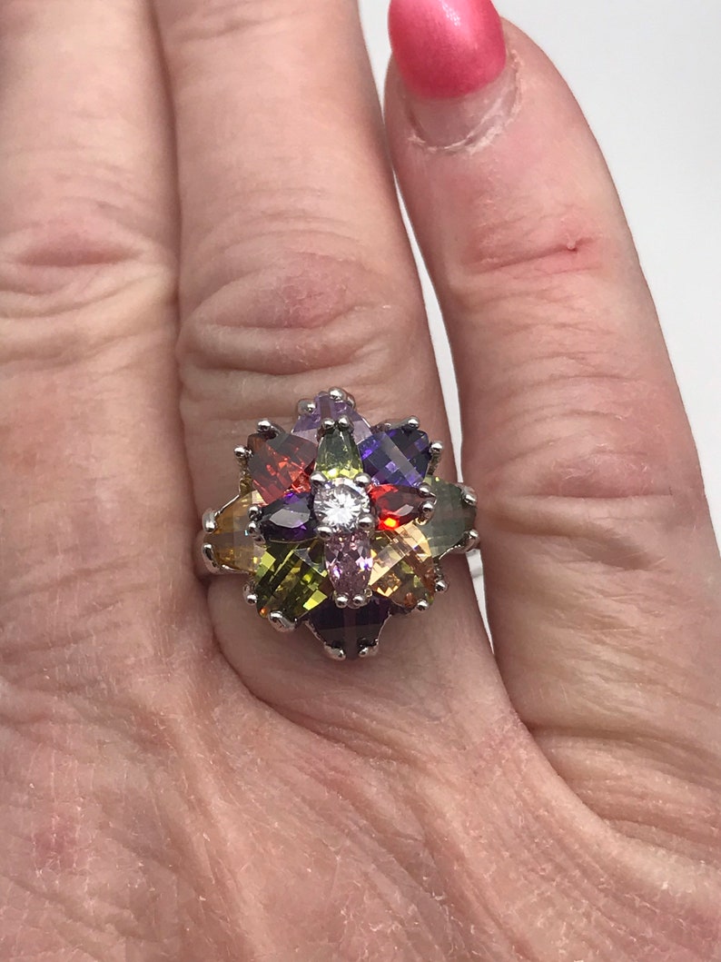 CZ Crystal Ring Size 8 12