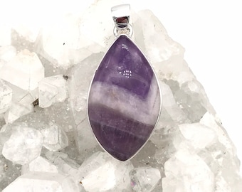Chevron Amethyst Pendant