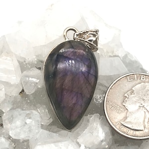 Purple Labradorite Pendant
