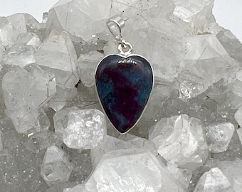 Petite Ruby in Zoisite Heart Pendant