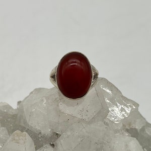 Carnelian Ring Size 5 1/2