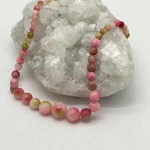 Agate Beaded Necklace-18&quot;