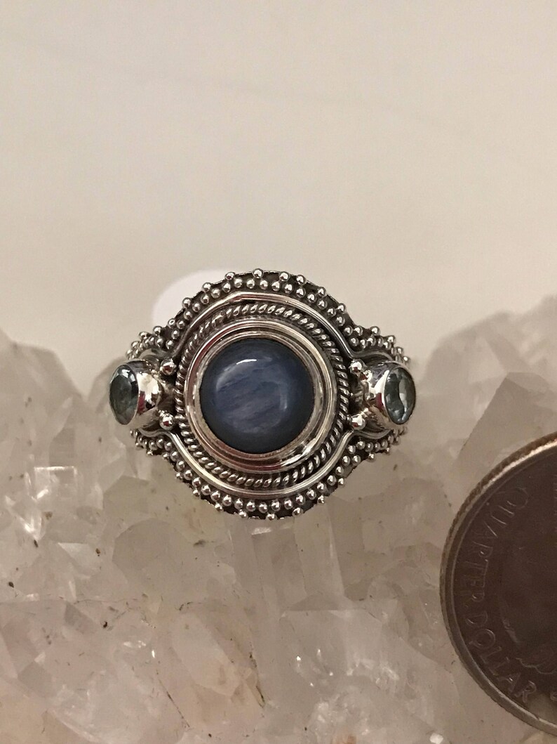 Kyanite and Blue Topaz Ring Size 9
