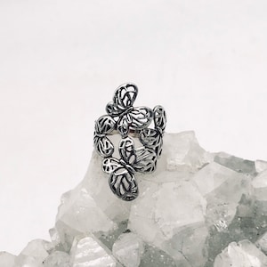 Sterling Silver Butterfly Ring, Size 6