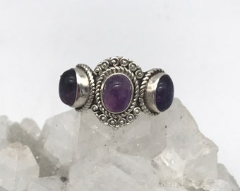 Victorian Amethyst Ring, Size 7 1/2